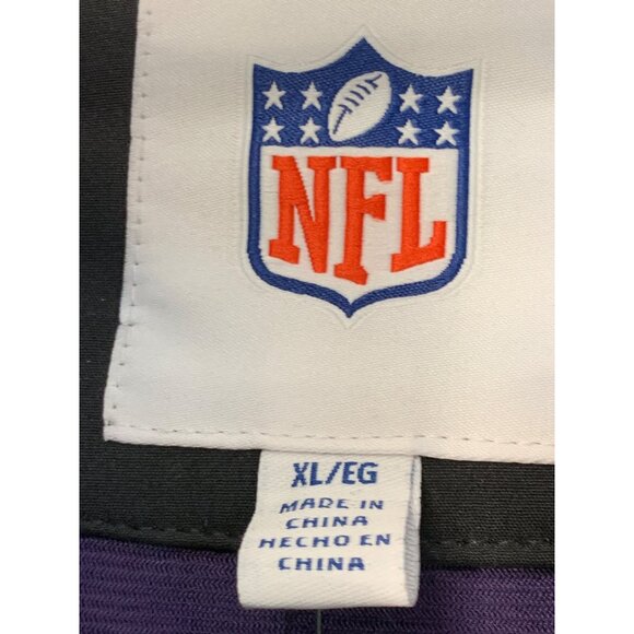 Baltimore Ravens Spelled Out NFL Jacket XL Black & Purple Polyester NWT 7226 - Picture 10 of 11